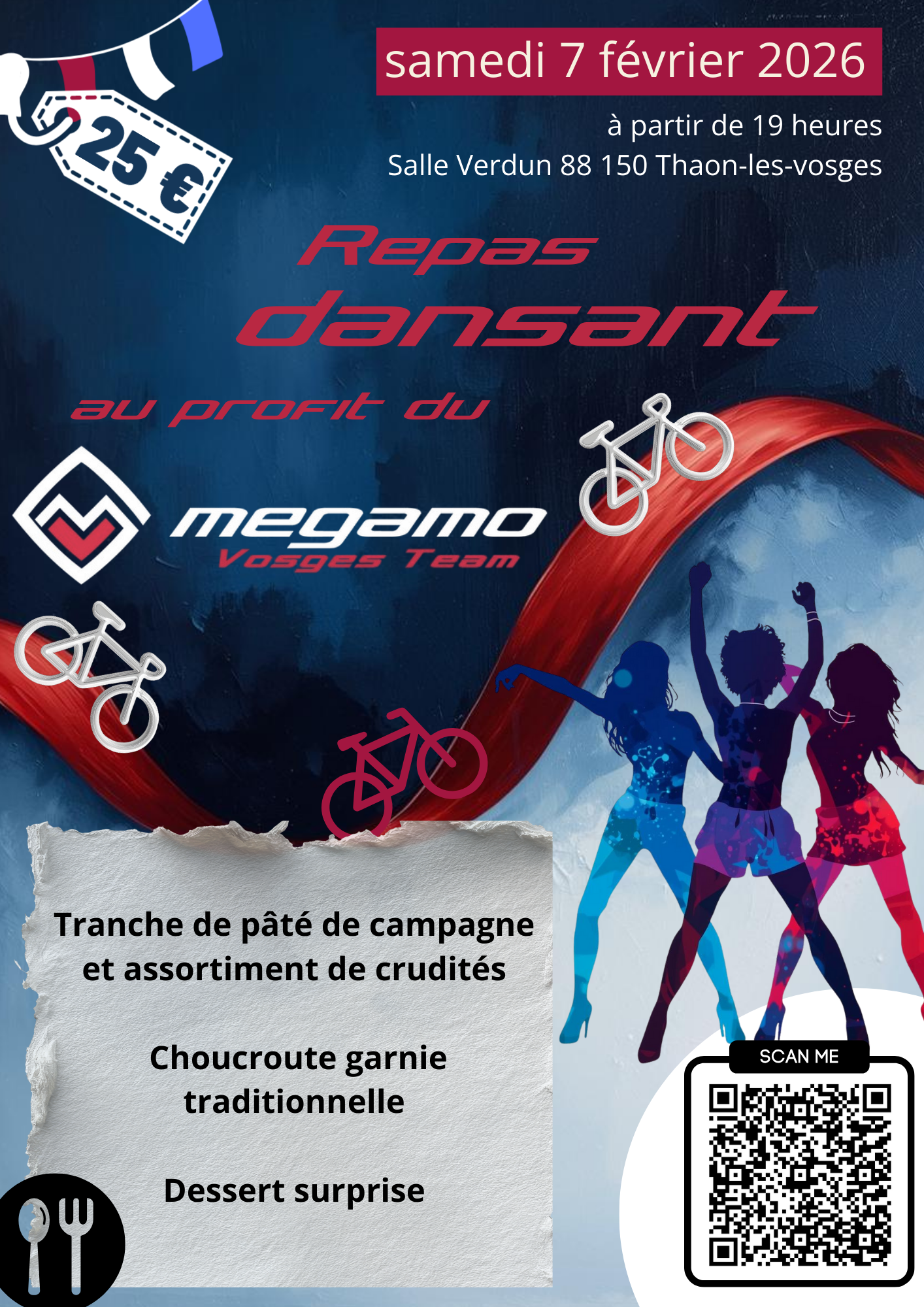 affiche repas dansant